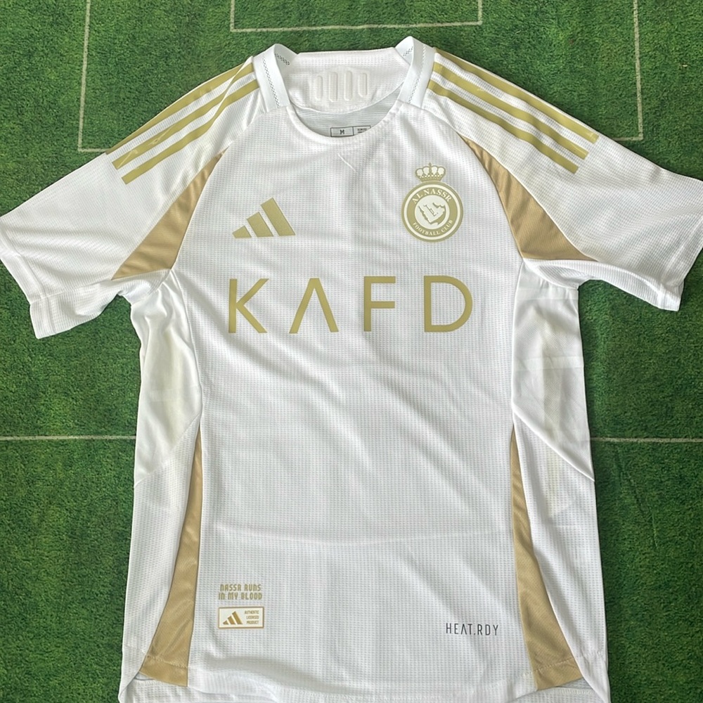 2025 Ronaldo 7 cr7 Al Nassr Gold Jersey Adidas Pro Player Quality